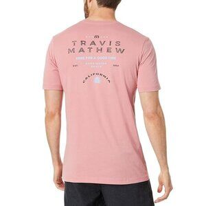 Travis Mathew Shore Excursion Dusty Rose Tee NWT